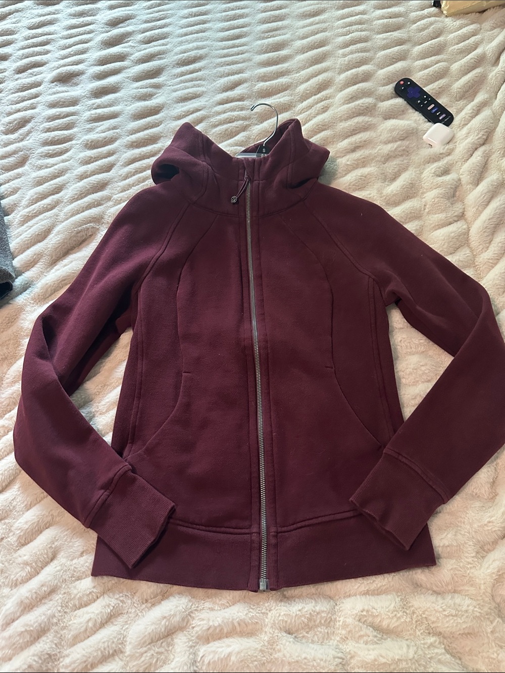 Lululemon Full Zip Scuba Jacket BURGANDY Size 6